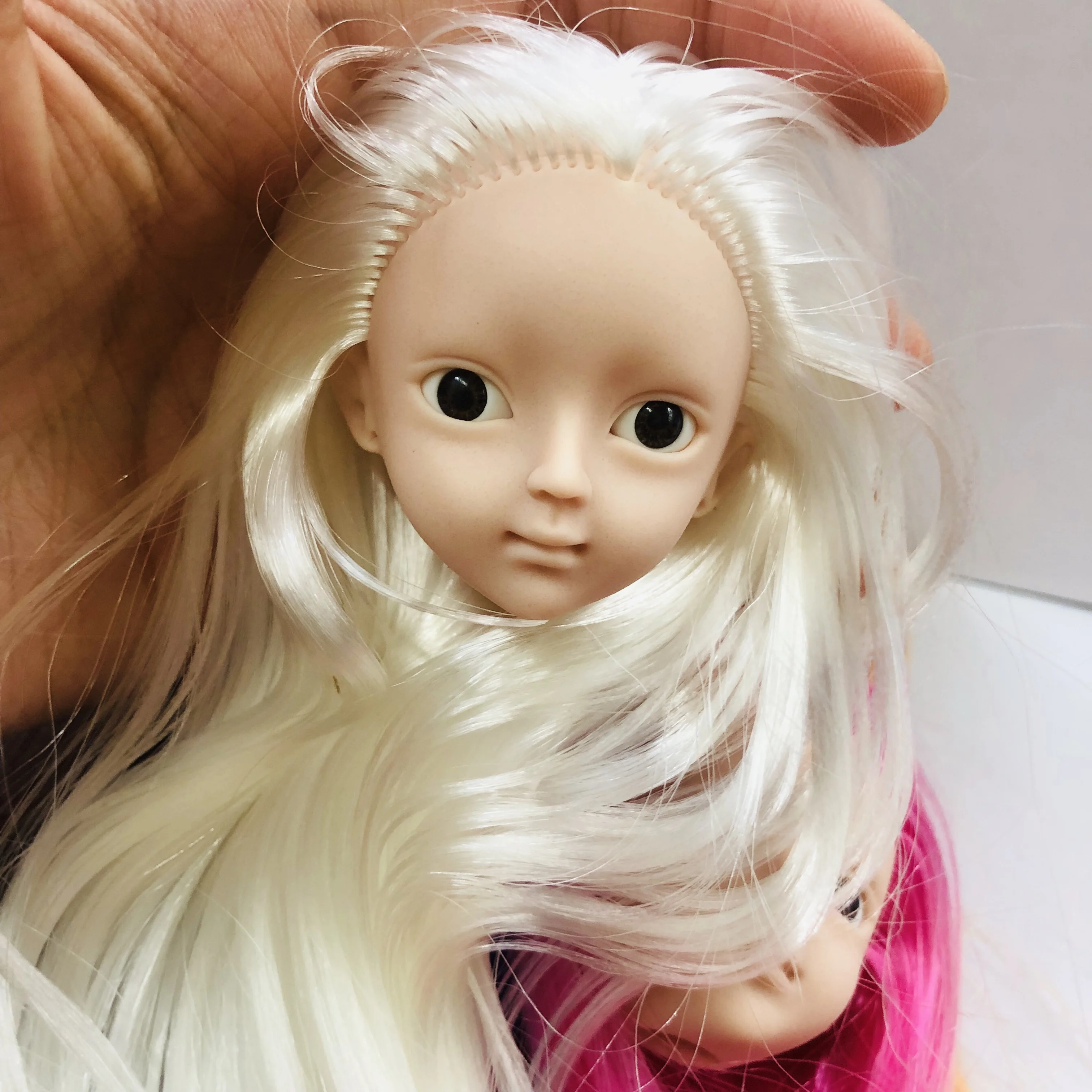 New Fashion Doll Head with Foreign girls Black hair No makeup Round face DIY Accessories For big Big eyes head Doll girls gift
New Fashion Doll Head with Foreign girls Black hair No makeup Round face DIY Accessories For big Big eyes head Doll girls gift