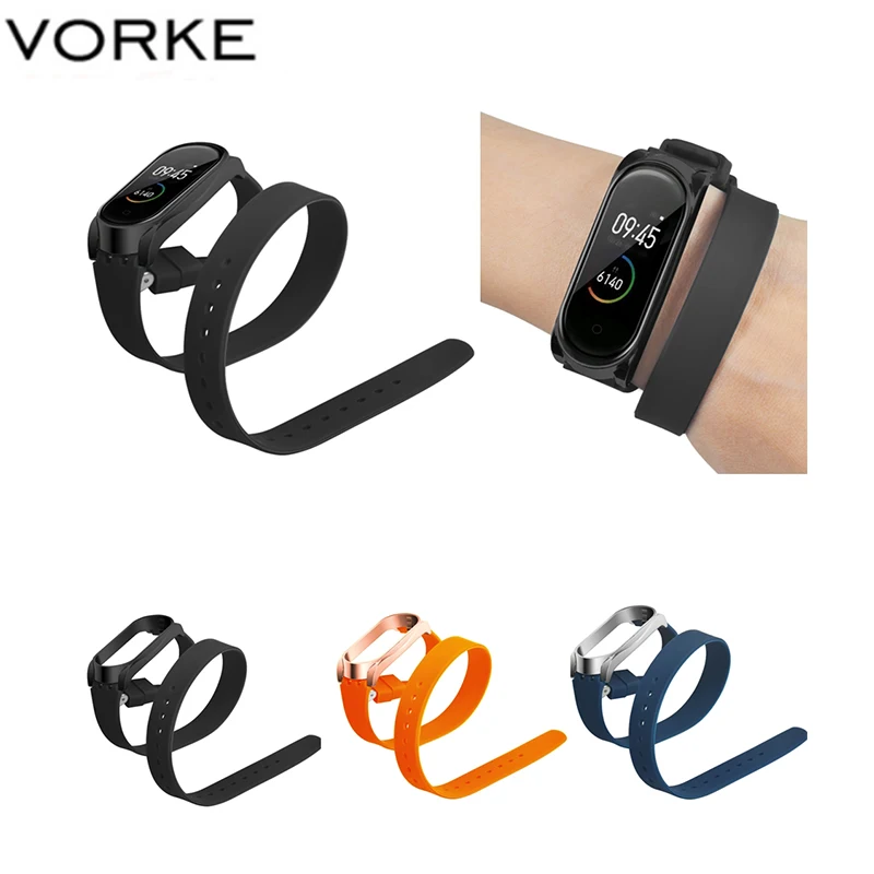 Vorke VKS9Long силиконовый ремешок для mi Band 4 браслет Xiaomi band 3 ремешок|Смарт-аксессуары| |