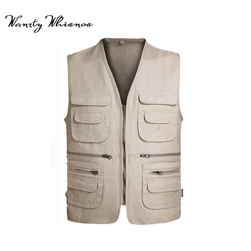 2018 New Brand Male Vest Men Colete Masculino Casual Mesh Waistcoat Plus Size 5XL Loose Multi-pockets Photography Vest Male
2018 New Brand Male Vest Men Colete Masculino Casual Mesh Waistcoat Plus Size 5XL Loose Multi-pockets Photography Vest Male