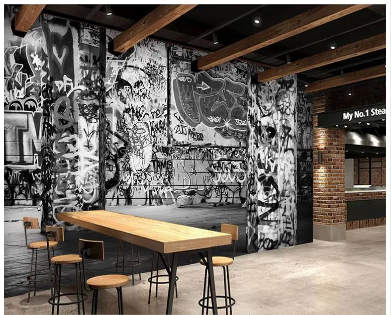 Custom photo wallpaper for walls 3 d wall murals wallpaper mural Retro nostalgia gothic graffiti black and white 3d home decor
Custom photo wallpaper for walls 3 d wall murals wallpaper mural Retro nostalgia gothic graffiti black and white 3d home decor