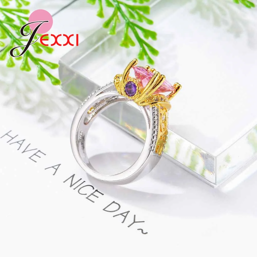 Created Pink Round Shape Design Gold Color For Women Female Jewelry 925 Sterling Silver Rings Top Quality Best Chioce Gift
Created Pink Round Shape Design Gold Color For Women Female Jewelry 925 Sterling Silver Rings Top Quality Best Chioce Gift