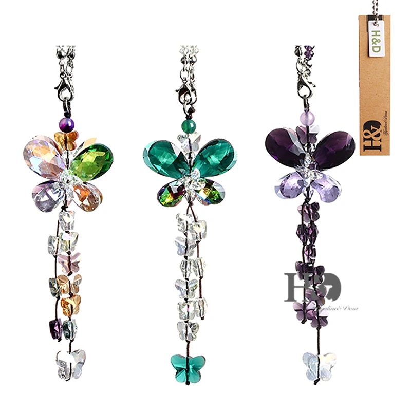 H&D Butterfly Crystal Ornaments Chandelier Crystal Hanging Prisms Fengshui Suncatcher Rainbow Pendant Maker Car Charm (Set of 3)
H&D Butterfly Crystal Ornaments Chandelier Crystal Hanging Prisms Fengshui Suncatcher Rainbow Pendant Maker Car Charm (Set of 3)