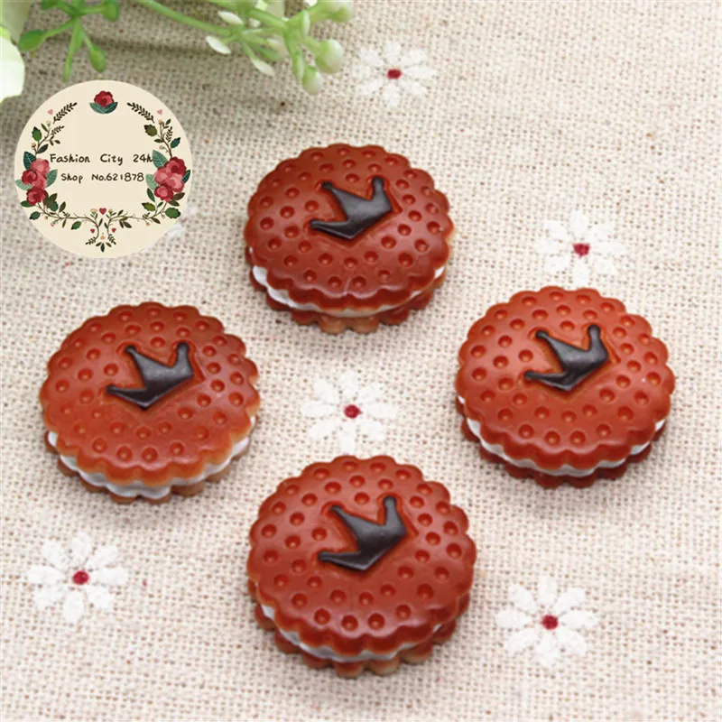10pcs Kawaii New Design Crown Biscuit Resin Miniature Food Art Flatback Cabochon DIY Decorative Craft Scrapbooking,23mm
10pcs Kawaii New Design Crown Biscuit Resin Miniature Food Art Flatback Cabochon DIY Decorative Craft Scrapbooking,23mm