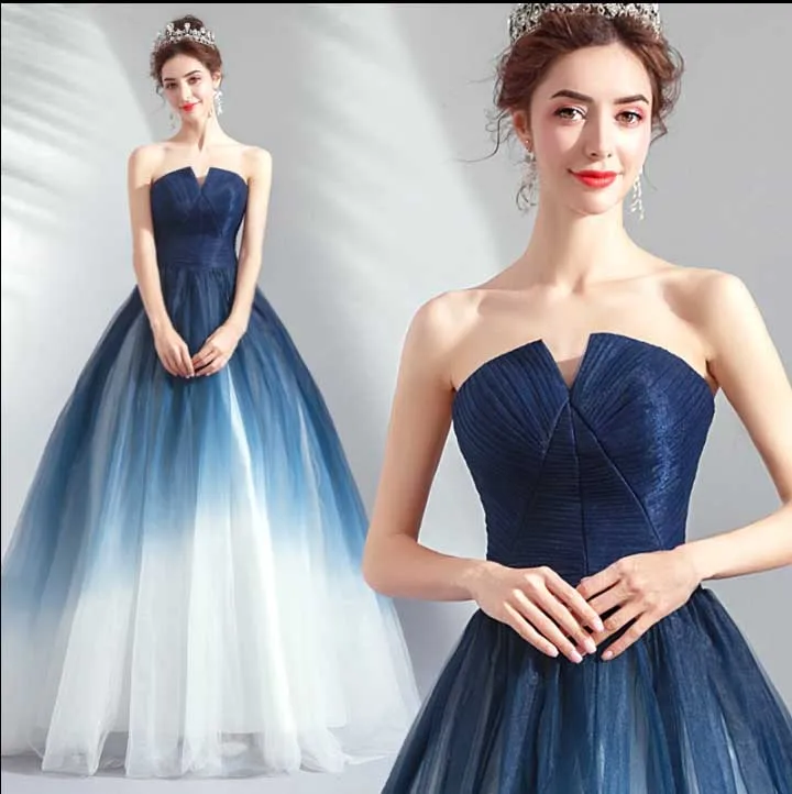 Large Size 5XL Custom Luxury Gradient Blue Strapless Ball Gown Wedding Bridal Evening Party Dress Birthday Gift For Women
Large Size 5XL Custom Luxury Gradient Blue Strapless Ball Gown Wedding Bridal Evening Party Dress Birthday Gift For Women