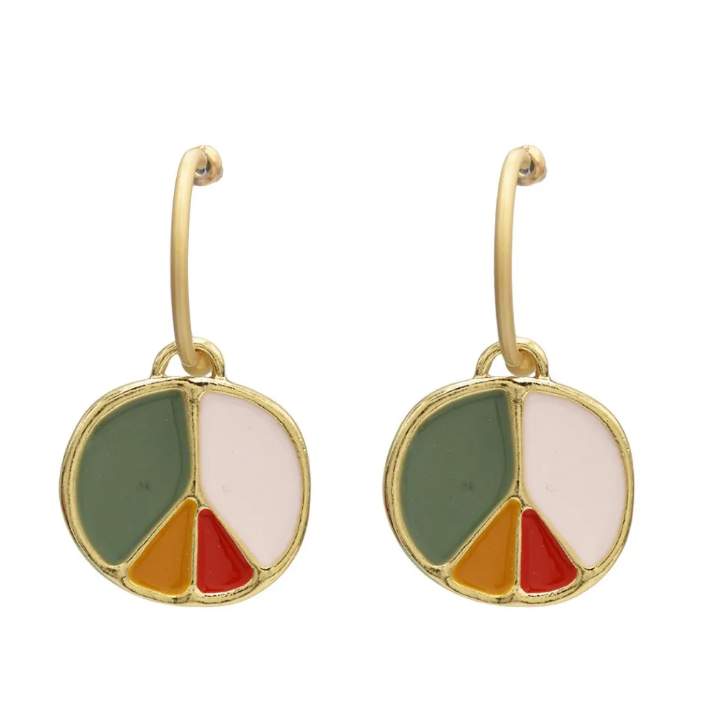 1pair Fashion Round Leaf Earrings Gold Color Metal Enamel Earrings for Women Boho Wedding Party Jewelry Gift wholesale
1pair Fashion Round Leaf Earrings Gold Color Metal Enamel Earrings for Women Boho Wedding Party Jewelry Gift wholesale