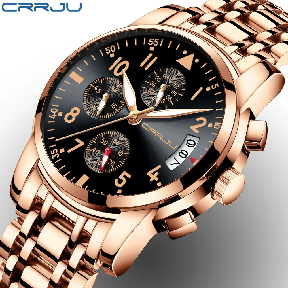 Business Watch Men Stainless Steel Strap Wristwatch Luminous Pointer Watches Relogio Masculino Fashion Brand Chronograph Watch
Business Watch Men Stainless Steel Strap Wristwatch Luminous Pointer Watches Relogio Masculino Fashion Brand Chronograph Watch