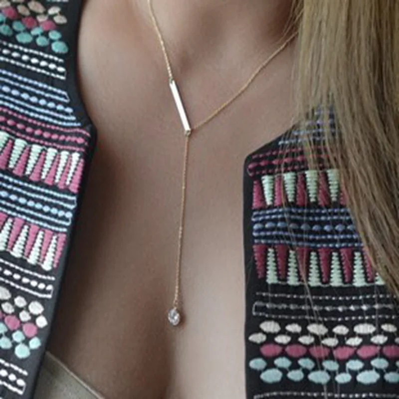 2018 European And American Trade Jewelry Star With Beautiful Minimalist Metal Crystal Droplets Necklace
2018 European And American Trade Jewelry Star With Beautiful Minimalist Metal Crystal Droplets Necklace