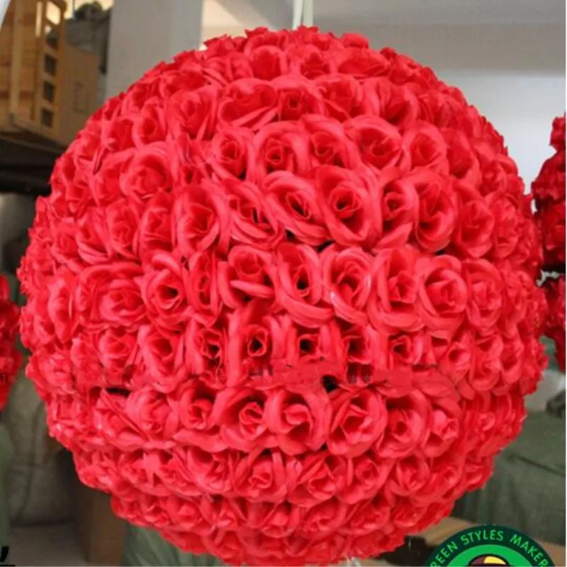 60 CM 23" Artificial Encryption Rose Silk Flower Ball Hanging Kissing Balls Large Size For Wedding Party Decorations 10 Color
60 CM 23" Artificial Encryption Rose Silk Flower Ball Hanging Kissing Balls Large Size For Wedding Party Decorations 10 Color