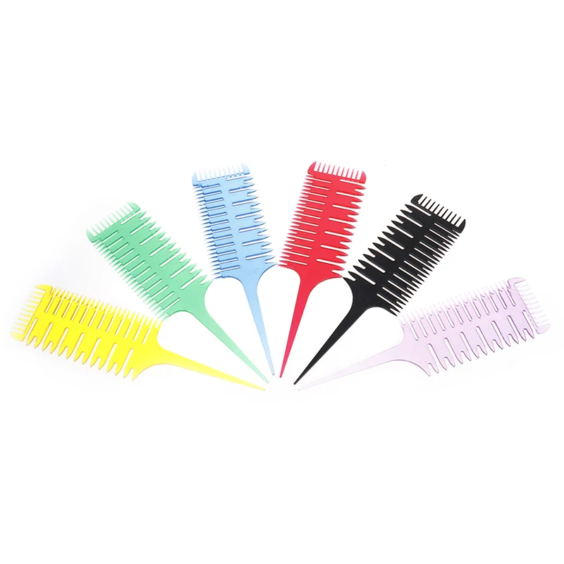 6Colors Hair Dyeing Comb 3-Way Sectioning Highlight Comb Professional Easy To Use Weave Weaving Comb Hair Dye Styling Tool Salon
6Colors Hair Dyeing Comb 3-Way Sectioning Highlight Comb Professional Easy To Use Weave Weaving Comb Hair Dye Styling Tool Salon