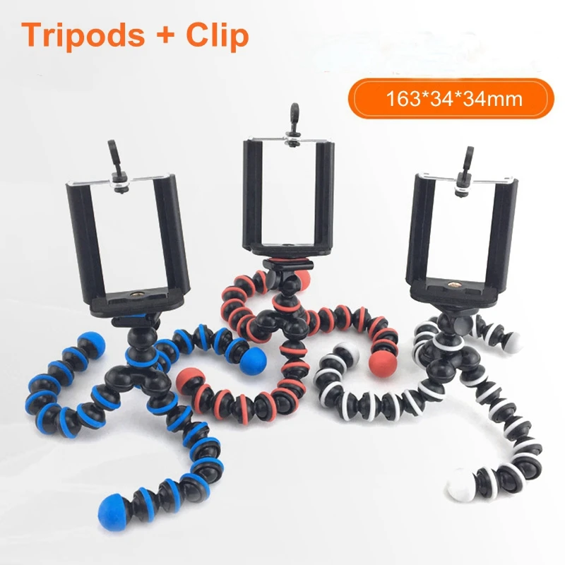 50Sets 3 Colors Mini Size Black Flexible Octopus Tripods With Clip Phone Tripods Stand Bracket Holder For Cell Phone Camera
50Sets 3 Colors Mini Size Black Flexible Octopus Tripods With Clip Phone Tripods Stand Bracket Holder For Cell Phone Camera