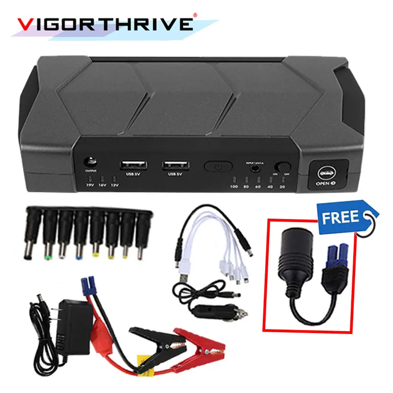 For Car Starting Device Power Bank 12V Booster Battery Charger Portable Toolbox Mini Car Jump Starter With flashlight and Hammer
For Car Starting Device Power Bank 12V Booster Battery Charger Portable Toolbox Mini Car Jump Starter With flashlight and Hammer