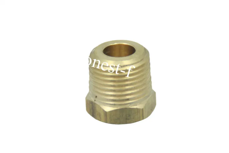 Lead Free Brass Hex Pipe Bushing Reducer Fittings 3/8" Male x 1/8" Female NPT