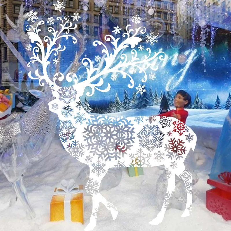 Merry Christmas Elk Art Wall Sticker Festive atmosphere DIY Window Decorative stickers PVC Wallpaper JG2043
Merry Christmas Elk Art Wall Sticker Festive atmosphere DIY Window Decorative stickers PVC Wallpaper JG2043
