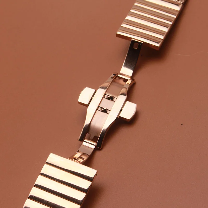 Watch Band Strap Stainless steel watchbands Polished Mesh Watchband Solid Links Extend Accessories 18mm 20mm 22mm 24mm Rosegold
Watch Band Strap Stainless steel watchbands Polished Mesh Watchband Solid Links Extend Accessories 18mm 20mm 22mm 24mm Rosegold
