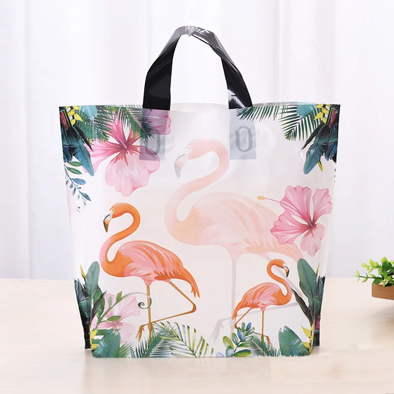 Flamingo Gift Plastic Bag With Handle Clothes Storage Bag 10pcs Plastic Shopping Bag Packaging Wedding Party Decoration 33x24+6c
Flamingo Gift Plastic Bag With Handle Clothes Storage Bag 10pcs Plastic Shopping Bag Packaging Wedding Party Decoration 33x24+6c