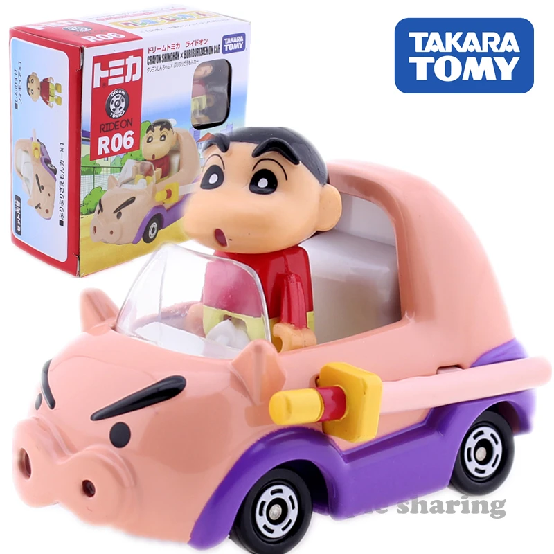 Takara Tomy TOMICA Dream Ride On R06 Crayon Shin Chan Car Diecast Anime Figure Baby Toys Funny Magic Kids Bauble | Игрушки и хобби