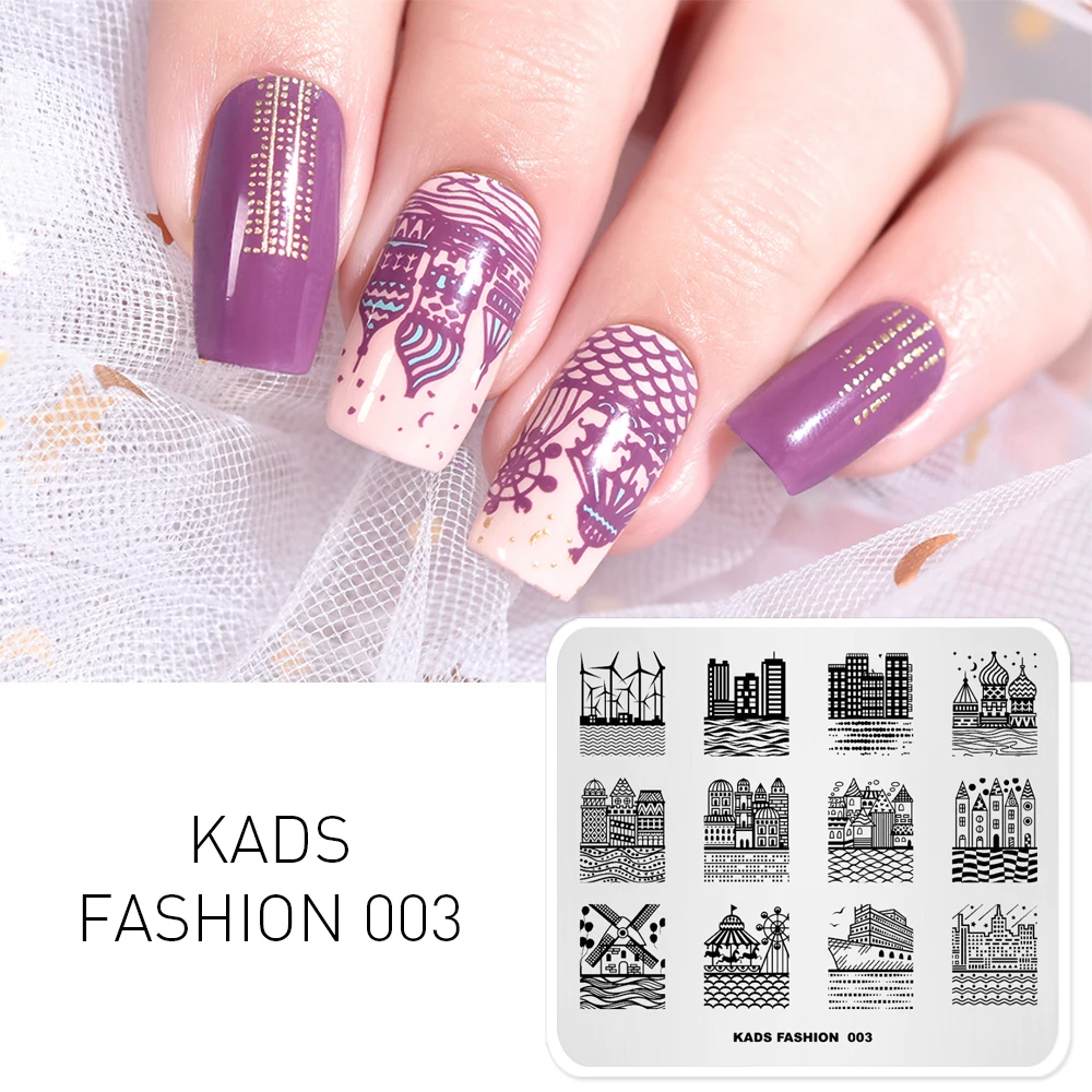 KADS New Arrival Fashion 003 Series Design Building Shape Appearance Templates DIY Image Nail Art Decorations Stamp
KADS New Arrival Fashion 003 Series Design Building Shape Appearance Templates DIY Image Nail Art Decorations Stamp