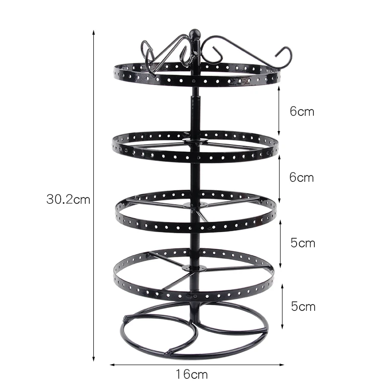 TONVIC Black/White Rotating Metal Earring Storage Display Stand Holder Rack 3/4 Layers 138/180 Holes
TONVIC Black/White Rotating Metal Earring Storage Display Stand Holder Rack 3/4 Layers 138/180 Holes
