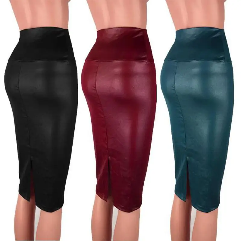 Leather Skirt High Waist Slim Party Pencil Skirt Women PU Leather Midi Skirt Autumn Ladies Package Pencil Skirt Plus Size
Leather Skirt High Waist Slim Party Pencil Skirt Women PU Leather Midi Skirt Autumn Ladies Package Pencil Skirt Plus Size