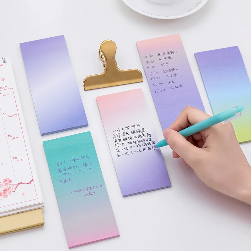 1 Pcs Cute Rainbow Memo Pads Decoration Stickers Self-Adhesive Stationery Sticky Notes N Times Paste
1 Pcs Cute Rainbow Memo Pads Decoration Stickers Self-Adhesive Stationery Sticky Notes N Times Paste