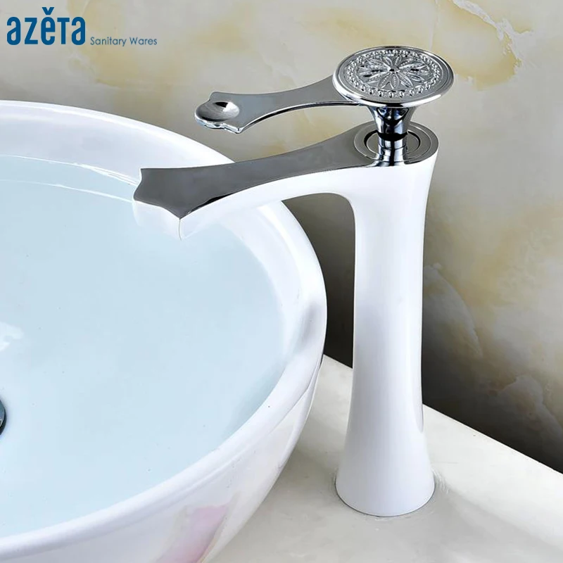 Смесители для умывальника Azeta AT6306HCW, современный хромированный белый кран для раковины в ванной, кран для крепления на раковину
Смесители для умывальника Azeta AT6306HCW, современный хромированный белый кран для раковины в ванной, кран для крепления на раковину