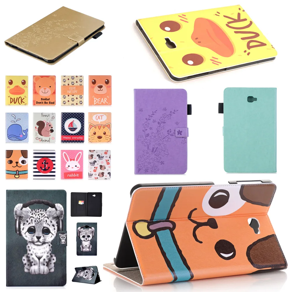 Магнитный чехол Funda для Samsung Galaxy Tab A6 10 1 2016 T580 T585 SM смарт подставка из искусственной