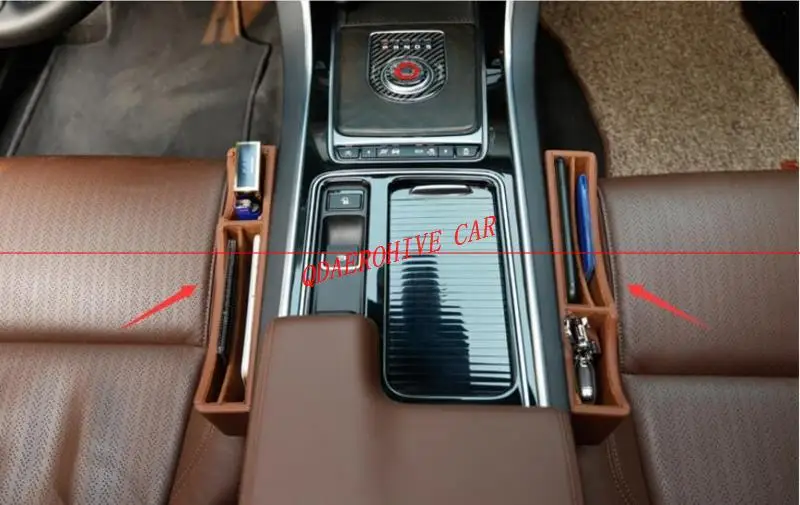 QDAEROHIVE leather Car Seat Gap Storage Box Crevice Car styling accessories for Jaguar F-PACE XE XF
QDAEROHIVE leather Car Seat Gap Storage Box Crevice Car styling accessories for Jaguar F-PACE XE XF