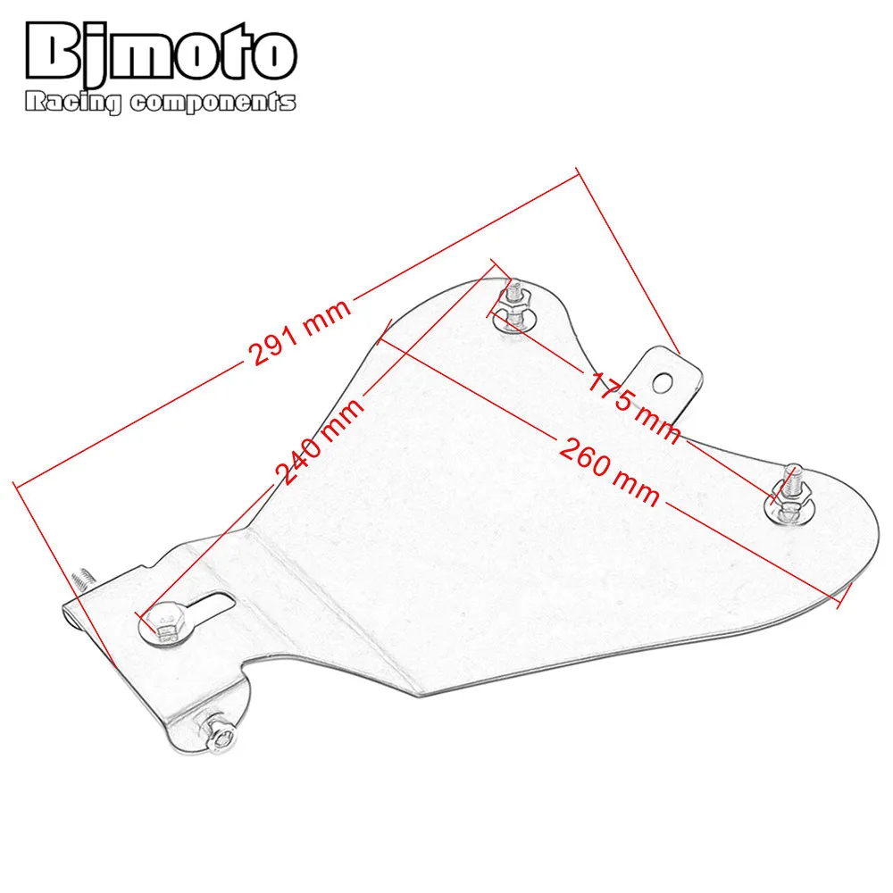 BJMOTO Motorcycle Solo Seat Baseplate Bracket For Harley Sportster XL883 XL1200 Chopper Bobber Honda Yamaha Kawasaki
BJMOTO Motorcycle Solo Seat Baseplate Bracket For Harley Sportster XL883 XL1200 Chopper Bobber Honda Yamaha Kawasaki