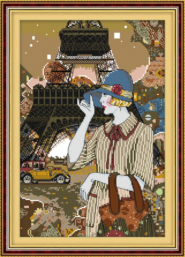 The Pretty Woman of Paris cross stitch kit people 14ct 11ct count print canvas stitches embroidery DIY handmade needlework
The Pretty Woman of Paris cross stitch kit people 14ct 11ct count print canvas stitches embroidery DIY handmade needlework