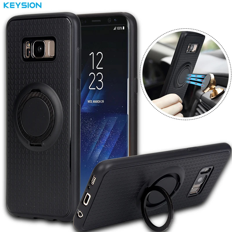 Чехол KEYSION для Samsung Galaxy S8 Plus автомобильный держатель подставка магнитный