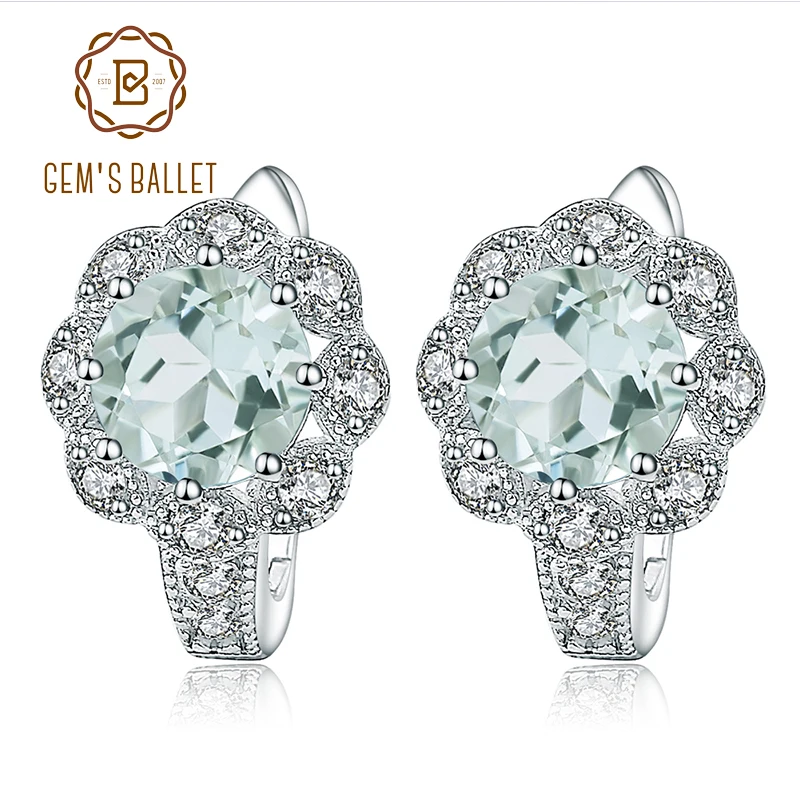 GEM'S BALLET 2.52Ct Natural Green Amethyst Engagement Earrings 925 Silver 585 14K 10K 18K Gold Gemstone Stud Earrings for Women
GEM'S BALLET 2.52Ct Natural Green Amethyst Engagement Earrings 925 Silver 585 14K 10K 18K Gold Gemstone Stud Earrings for Women