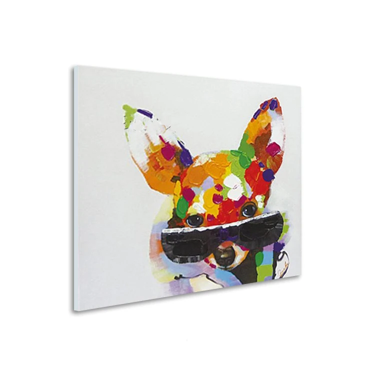 Handmade Abstract Lovely Cool Dog Art Oil Painting On Canvas For Living Room Decor Hang Group Of Paintings
Handmade Abstract Lovely Cool Dog Art Oil Painting On Canvas For Living Room Decor Hang Group Of Paintings