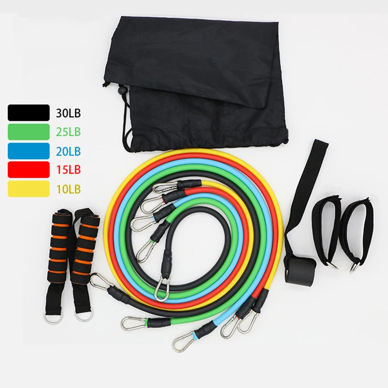 11Pcs/Set Pilates Latex Tubing Expanders Exercise Tubes Practical Strength Resistance Band Sets Crossfit Fitness Equipment Sale
11Pcs/Set Pilates Latex Tubing Expanders Exercise Tubes Practical Strength Resistance Band Sets Crossfit Fitness Equipment Sale