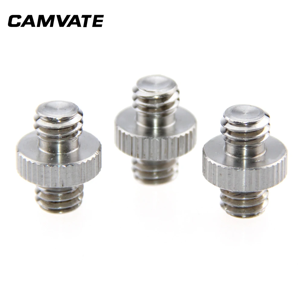 CAMVATE Double-ended 3/8"-16 Male Thread Screw Adapter for DSLR Flash Tripod Light Stand (pack of 3) C1227
CAMVATE Double-ended 3/8"-16 Male Thread Screw Adapter for DSLR Flash Tripod Light Stand (pack of 3) C1227