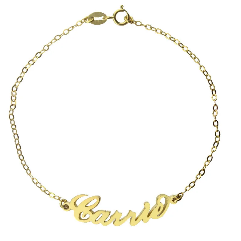 AILIN Freeshipping--Carrie Style Name Bracelet Gold Color over Silver Anklet -Role Chain Personalized Name Jewelry
AILIN Freeshipping--Carrie Style Name Bracelet Gold Color over Silver Anklet -Role Chain Personalized Name Jewelry