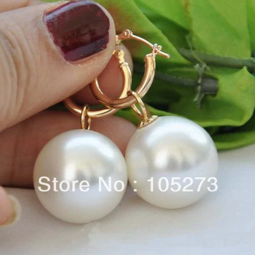 New Arriver Shell Pearl Jewelry AAA 18MM Round White Color South Sea Shell Pearl Dangle Earrings Free Shipping
New Arriver Shell Pearl Jewelry AAA 18MM Round White Color South Sea Shell Pearl Dangle Earrings Free Shipping