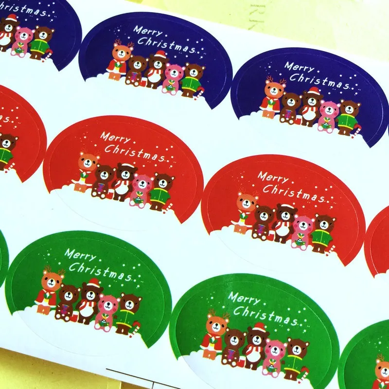 1200pcs/lot Festival Day Bear Blue Red Ellipse Handmade Gifts box Present Bags Paper Self sticker Labels
1200pcs/lot Festival Day Bear Blue Red Ellipse Handmade Gifts box Present Bags Paper Self sticker Labels