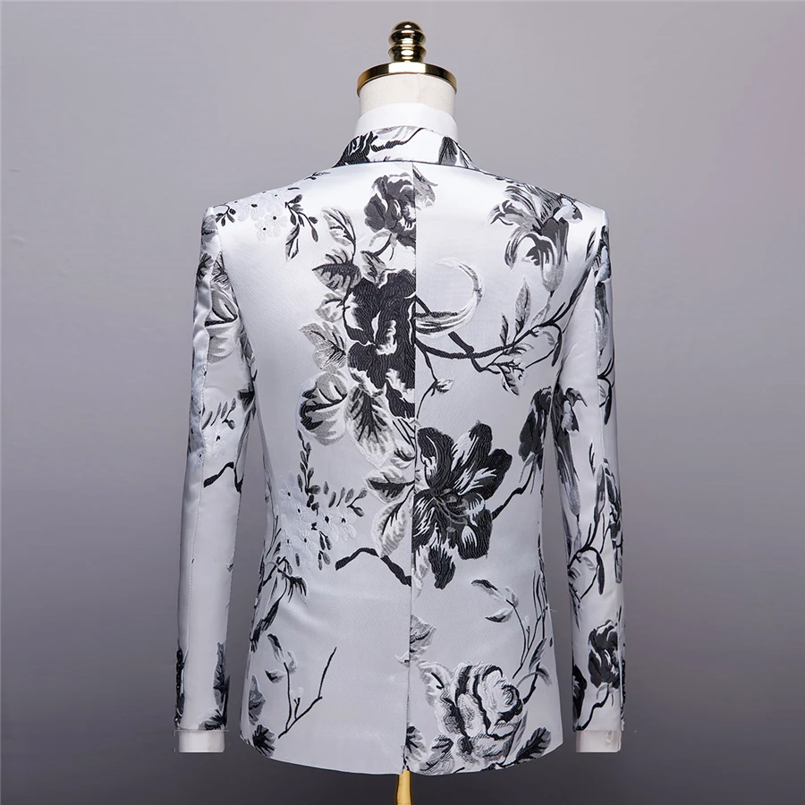 New Men Black Suit Jackets Slim Design Business Banquet Men Flower Blazer High Quality Dress Suit Men Jacket Aisa Size 3XL 4XL
New Men Black Suit Jackets Slim Design Business Banquet Men Flower Blazer High Quality Dress Suit Men Jacket Aisa Size 3XL 4XL