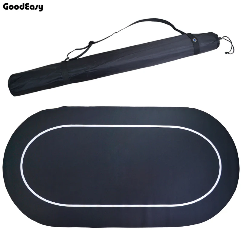 NO LOGO NO Printing 180*90cm Texas Hold'em Baccarat Poker Chip Table Mat Oval Rubber Poker Gambing Mat Black Table Cloth
NO LOGO NO Printing 180*90cm Texas Hold'em Baccarat Poker Chip Table Mat Oval Rubber Poker Gambing Mat Black Table Cloth