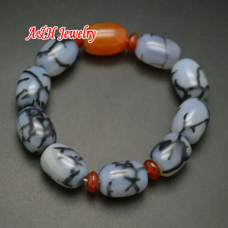 5pcs White Dragon Vein Fire Stone Barrel Shape Bracelet 7.5'' Fashion Men and Women Jewelry Natural Semi-precious Jewelry
5pcs White Dragon Vein Fire Stone Barrel Shape Bracelet 7.5'' Fashion Men and Women Jewelry Natural Semi-precious Jewelry