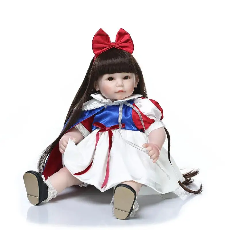 52cm Silicone Reborn Baby Dolls Long Hair Princess Dolls Fashion Real Reborn Babies Girls Doll Toys for Children Gifts
52cm Silicone Reborn Baby Dolls Long Hair Princess Dolls Fashion Real Reborn Babies Girls Doll Toys for Children Gifts