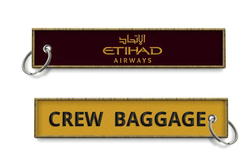 Брелоки Etihad Airways Crew Baggage персонализированные рекламные брелоки оптом из Китая |