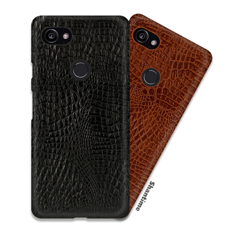 Винтажный чехол из искусственной кожи крокодила для Google Pixel 2 XL телефона в деловом