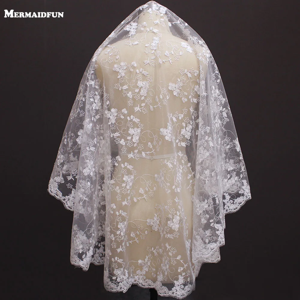 New 1 Layer Lace Edge Flower Tulle White Iovry Cover Face Short Wedding Veil WITHOUT Comb Velos De Novia
New 1 Layer Lace Edge Flower Tulle White Iovry Cover Face Short Wedding Veil WITHOUT Comb Velos De Novia