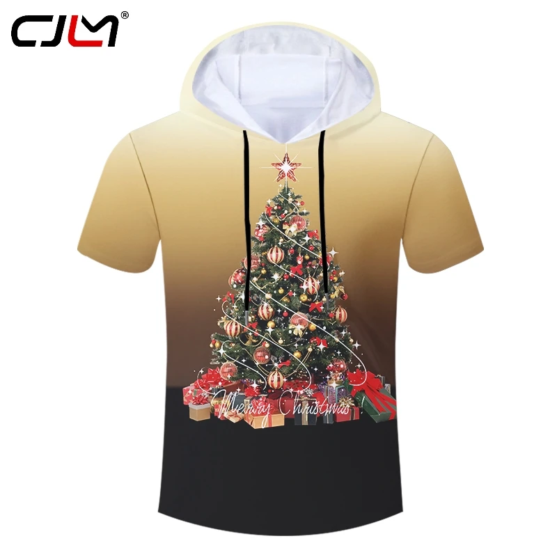 CJLM Man New Style Personality Colored Trend 3D Printed T-shirt Christmas Tree Large Size Men's Casual Sports Hooded Tshirt
CJLM Man New Style Personality Colored Trend 3D Printed T-shirt Christmas Tree Large Size Men's Casual Sports Hooded Tshirt