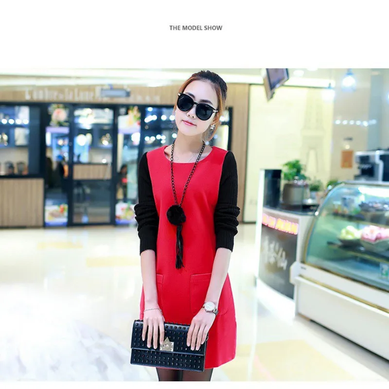 Women's Fashion Korean Fake 2PCS Long Plus velvet thick Sweatshirt Dress 3XL Lady Autumn Winter Patchwork Sweet Dress
Women's Fashion Korean Fake 2PCS Long Plus velvet thick Sweatshirt Dress 3XL Lady Autumn Winter Patchwork Sweet Dress