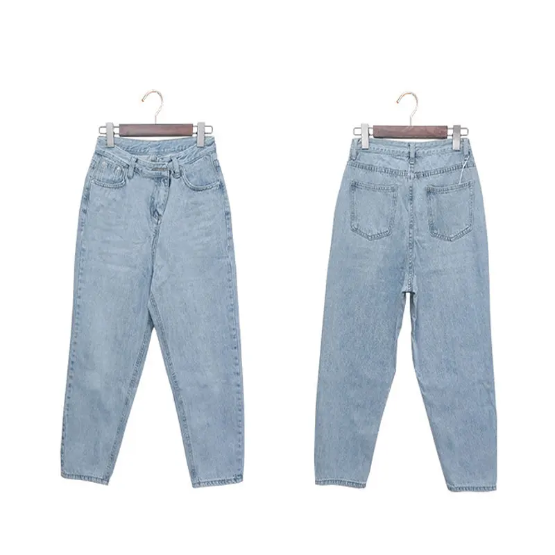 Vintage Denim Jeans Women Misplaced Waist Radish Pants Loose Casual Denim Haren Pants Jeans Chic All Match Boyfriend Trouses
Vintage Denim Jeans Women Misplaced Waist Radish Pants Loose Casual Denim Haren Pants Jeans Chic All Match Boyfriend Trouses