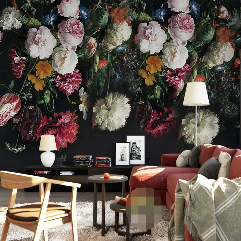 Custom Wall Cloth 3D Mural Wallpaper For Walls Retro Hand Painted Floral Wall Painting Living Room Bedroom Wall Covering Flower
Custom Wall Cloth 3D Mural Wallpaper For Walls Retro Hand Painted Floral Wall Painting Living Room Bedroom Wall Covering Flower
