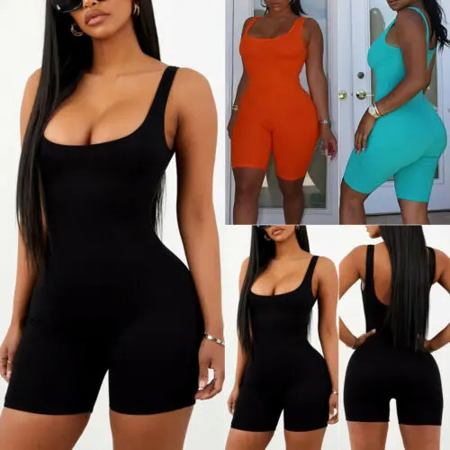 Women Clubwear 2019 Summer Sleeveless Solid color Playsuit Bodycon Party Jumpsuit Romper Trousers Shorts Hot
Women Clubwear 2019 Summer Sleeveless Solid color Playsuit Bodycon Party Jumpsuit Romper Trousers Shorts Hot
