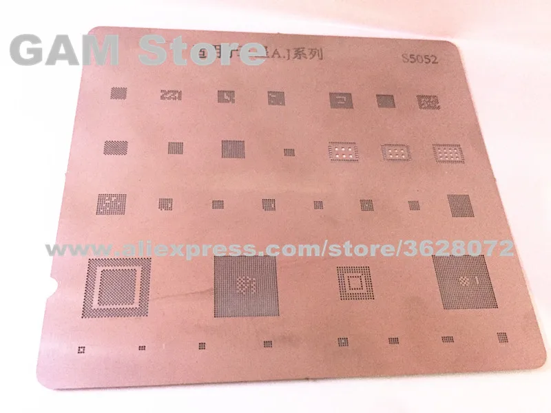 For Samsung A3 A5 A7 BGA Stencil A310 A510 J3 J5 J7 J710 Power IC CPU RAM Wifi Charger Chip Reballing Pin Heating Template S5052
For Samsung A3 A5 A7 BGA Stencil A310 A510 J3 J5 J7 J710 Power IC CPU RAM Wifi Charger Chip Reballing Pin Heating Template S5052